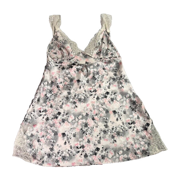 Victorias Secret Slip Dress Women's Size XS Lace Trim Floral Sexy Lingerie Y2K - Picture 2 of 6